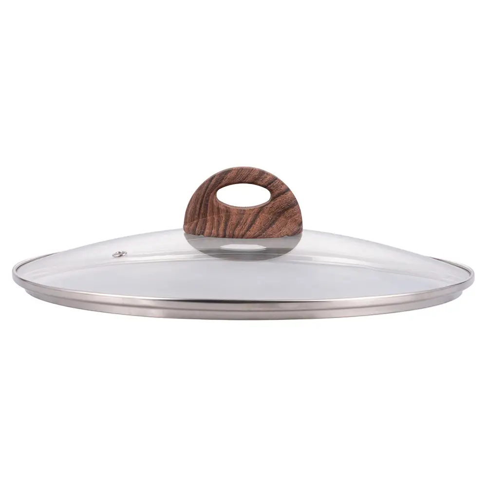 Galileo Τηγάνι 28 εκ. με εσωτερική επικάλυψη αντικολλητικής κεραμικής με κράμα αλουμινίου για επαγωγή, καπάκι από σκληρυμένο γυαλί Arizona SChef 5920483