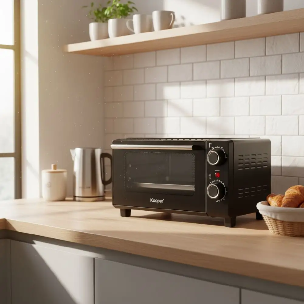 Kooper Ηλεκτρικός φούρνος 15 L σκληρυμένο γυαλί 650 W μαύρο Kooper 5919495