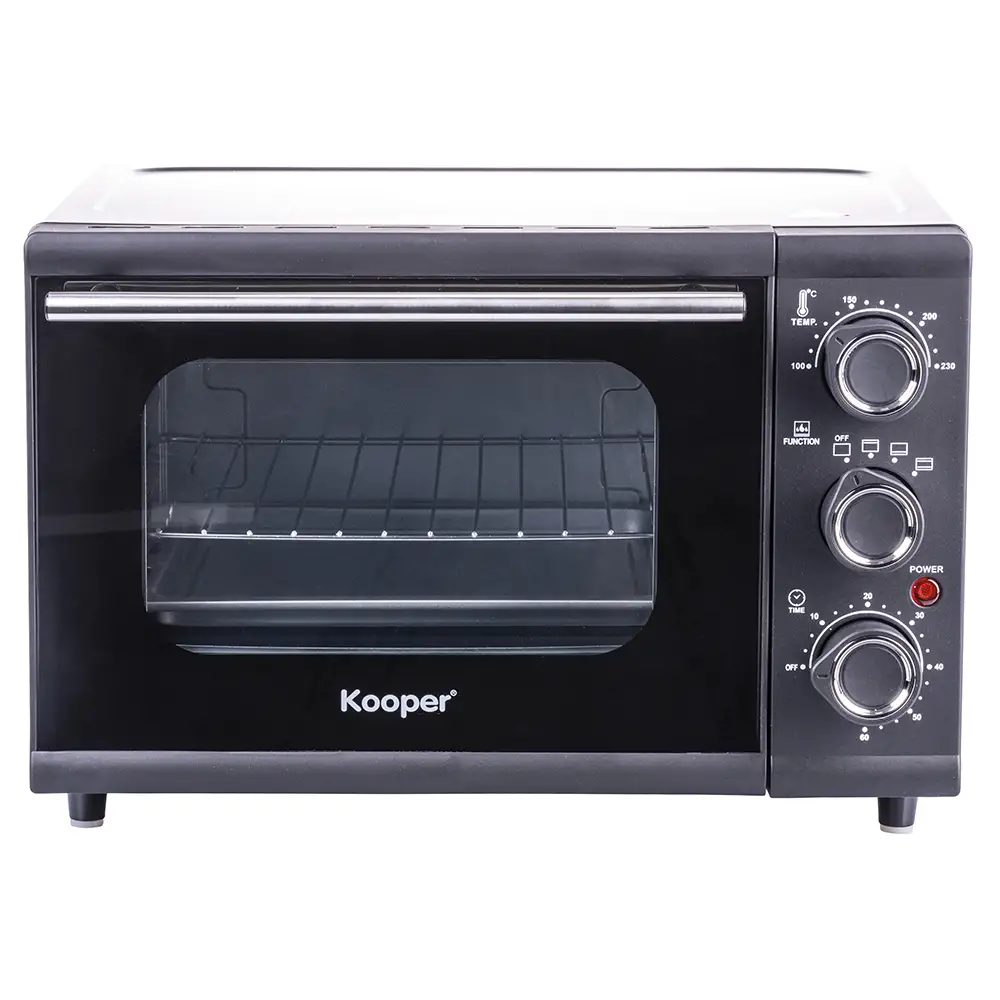 Kooper Ηλεκτρικός φούρνος 24 L σκληρυμμένο γυαλί 1300W μαύρο Kooper 5919496