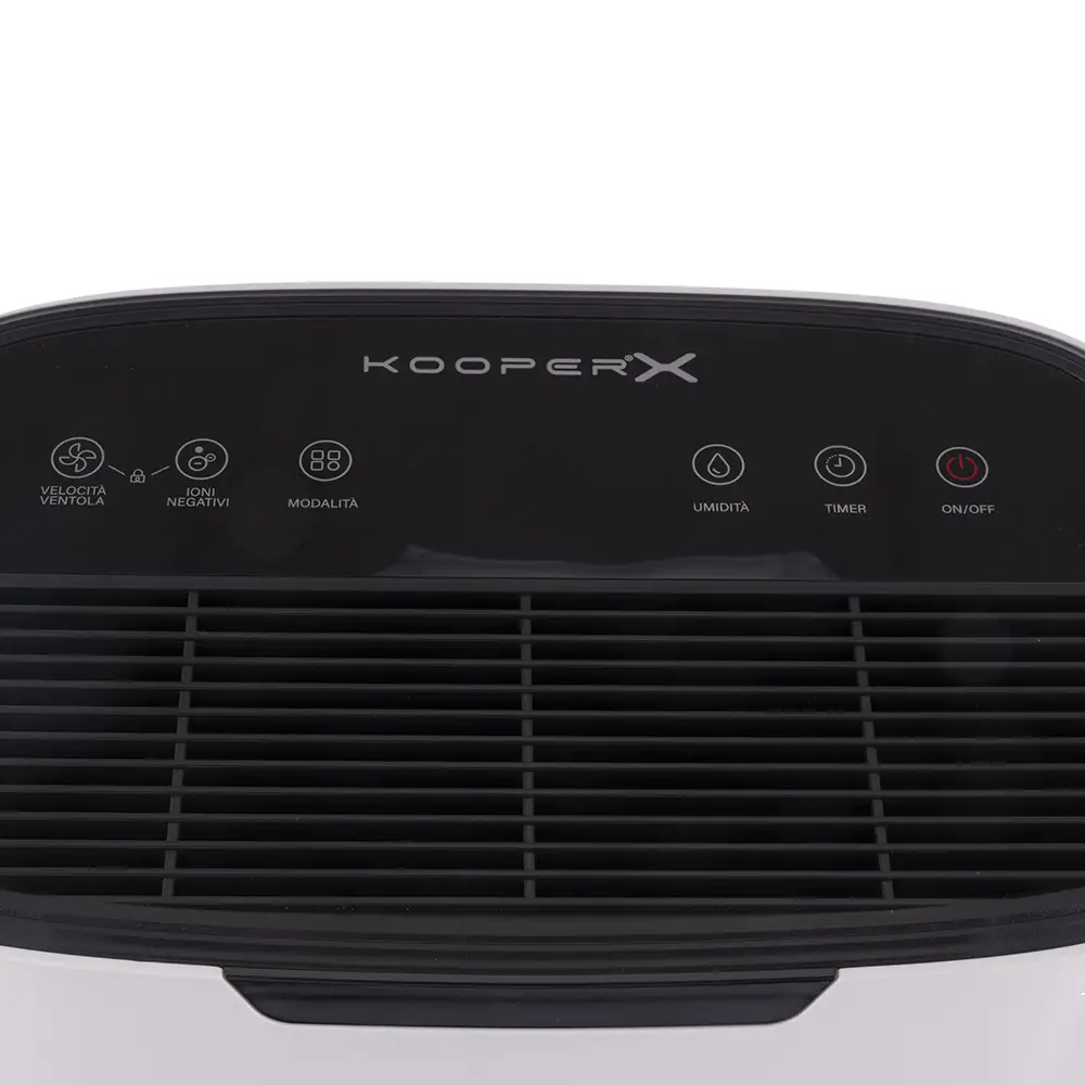 Kooper Αφυγραντήρας 20L 4 λειτουργίες λειτουργίας λειτουργία αρνητικών ιόντων 330 W λευκό Kooper X 5920934