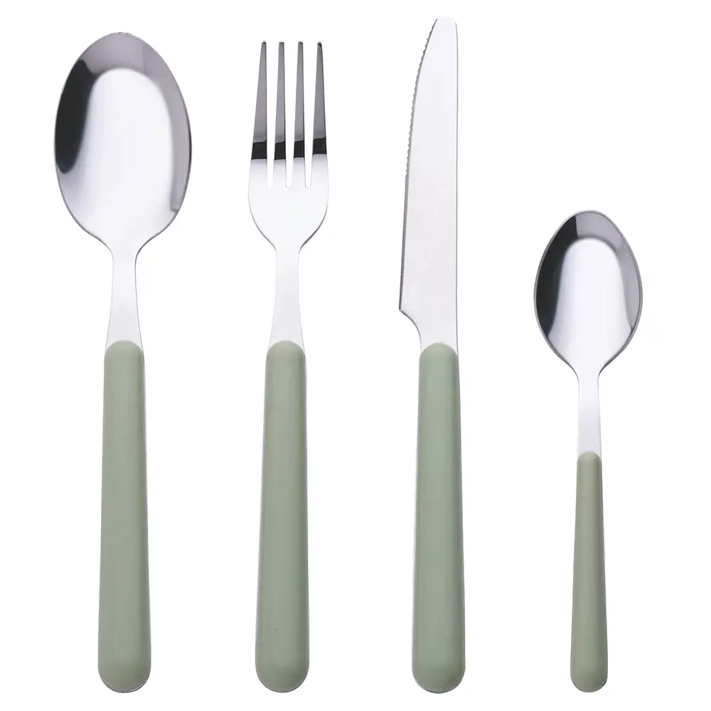 Galileo Σετ 24 μαχαιροπίρουνα από ανοξείδωτο χάλυβα με λαβή στο χρώμα Movida Sibilla 5920701