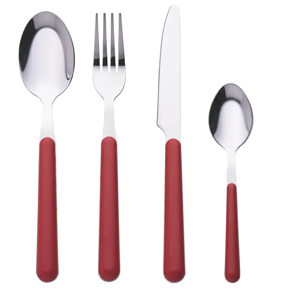 Galileo Σετ 24 μαχαιροπίρουνα από ανοξείδωτο χάλυβα με λαβή στο χρώμα Movida Sibilla 5920701