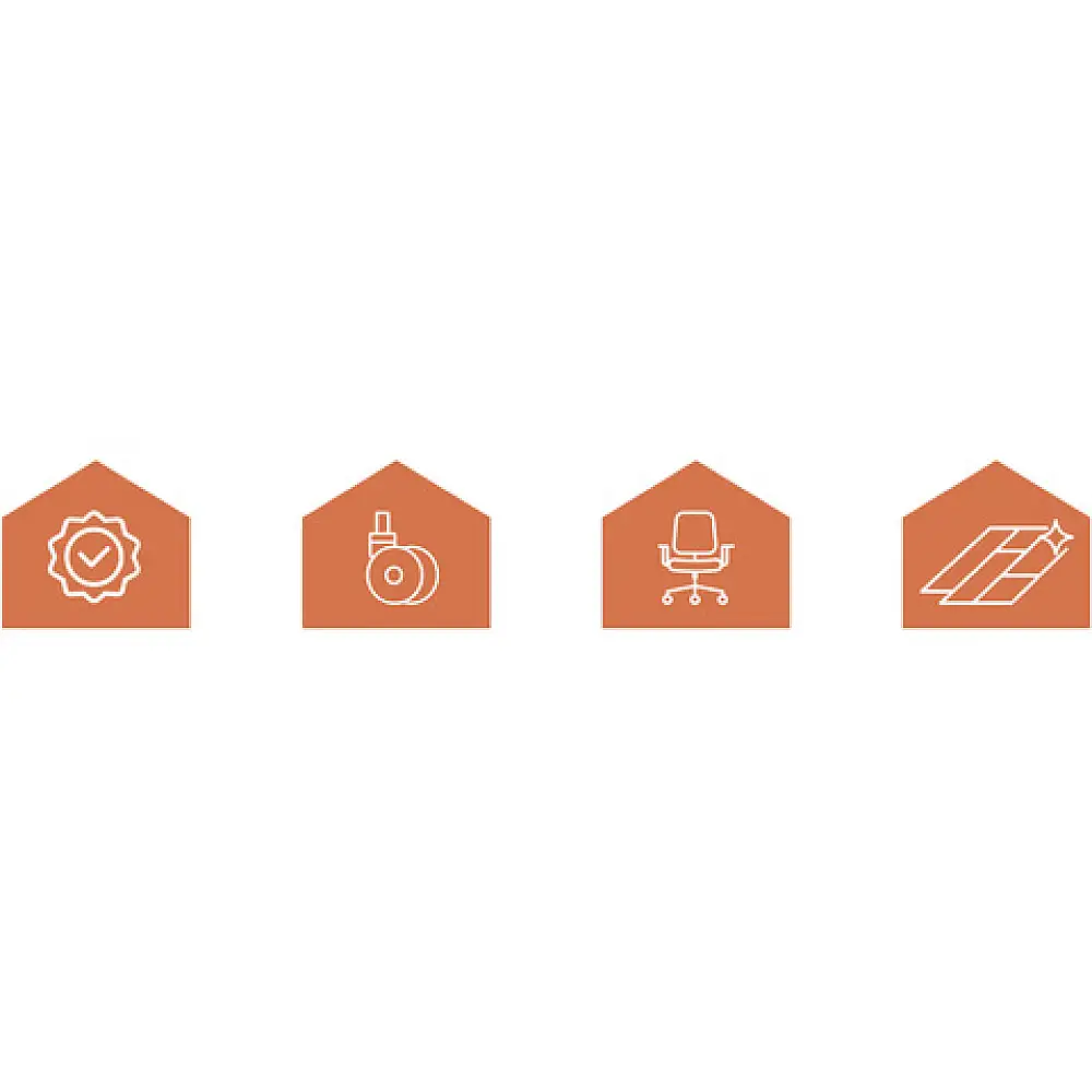 Ruhhy Σετ 5 τμχ Ρόδες 11x22 mm με ατσάλινους κυλίνδρους 25280