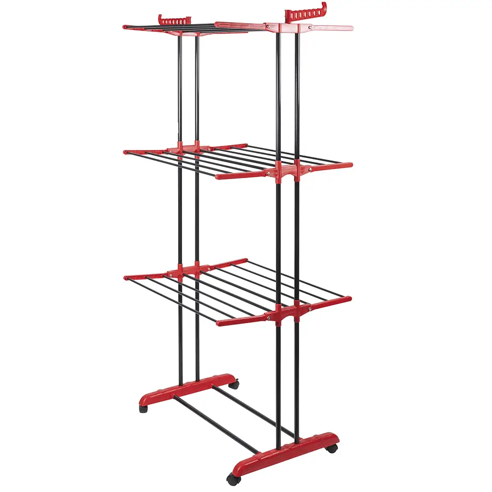 Galileo Μεταλλική πύργος απλώστρα με αναδιπλούμενα φτερά και ρόδες ύψους 184 cm Towerdry Sordine 5913796