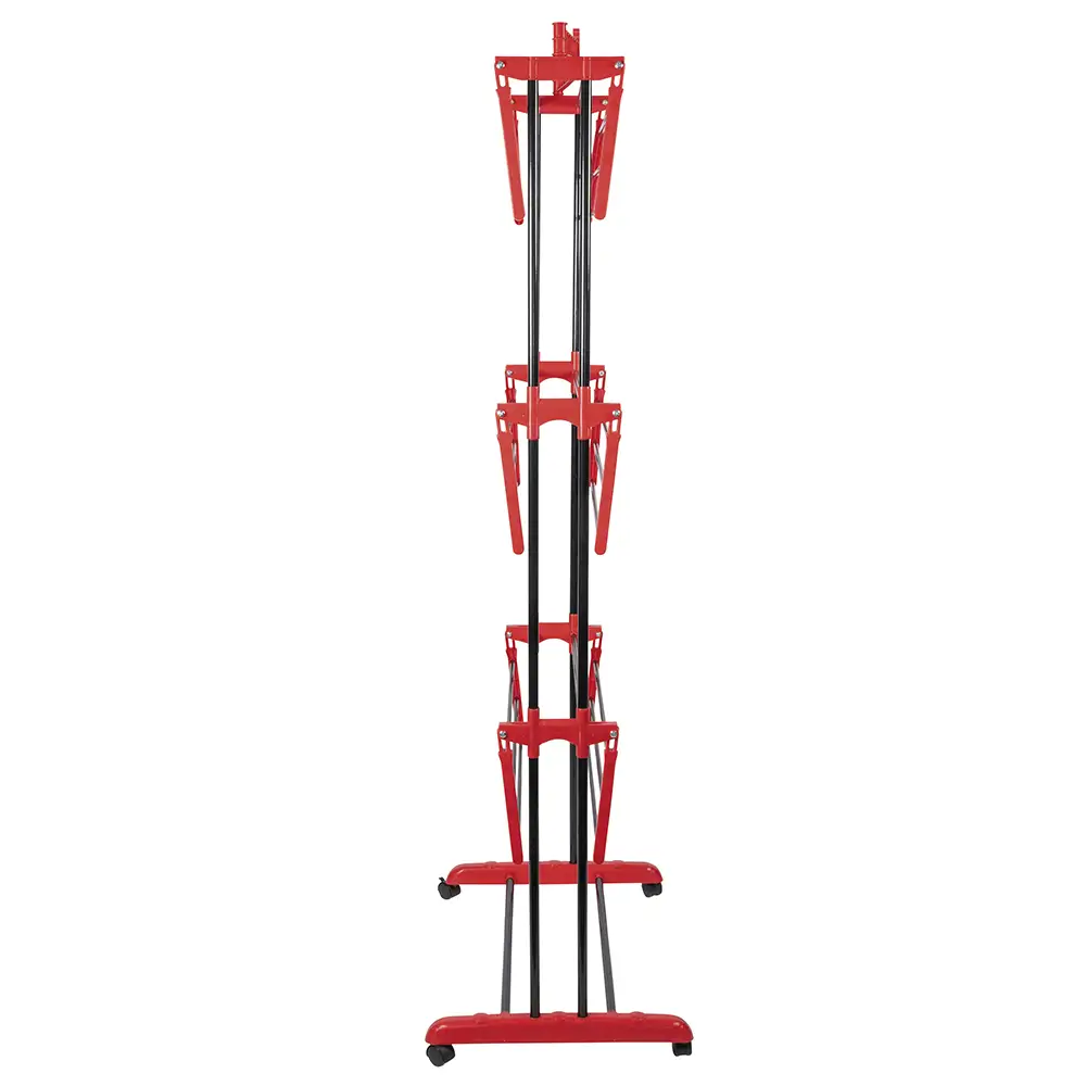 Galileo Μεταλλική πύργος απλώστρα με αναδιπλούμενα φτερά και ρόδες ύψους 184 cm Towerdry Sordine 5913796