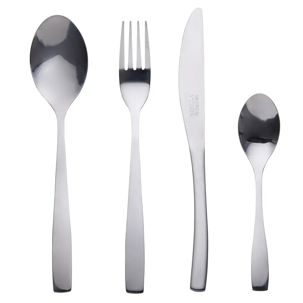 Galileo Σετ 24 μαχαιροπήρουνα από γυαλισμένο ατσάλι 180 Manhattan Sibilla 5910698