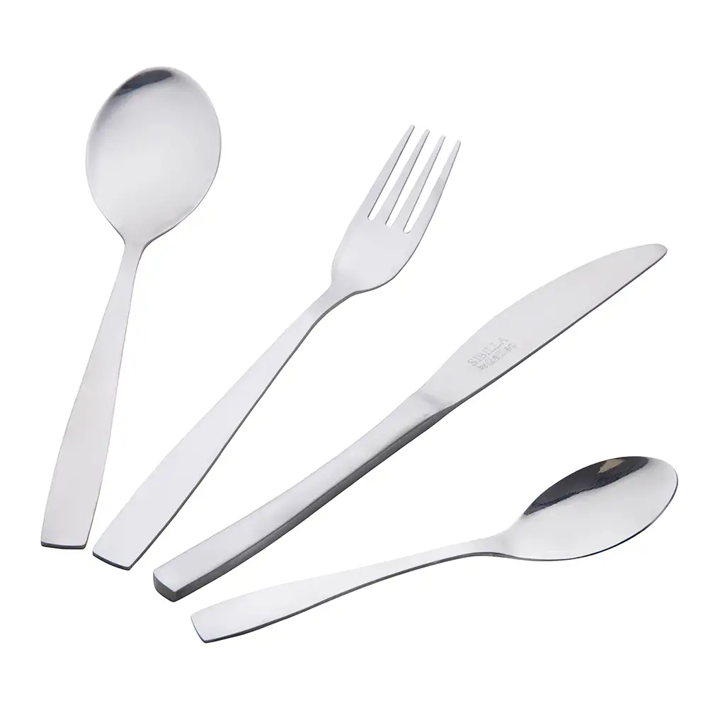 Galileo Σετ 24 μαχαιροπήρουνα από γυαλισμένο ατσάλι 180 Manhattan Sibilla 5910698