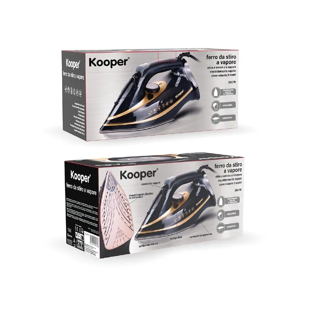 Kooper Σίδερο ατμού με πλάκα νανοκεραμικής 3000 W Keramos 2194479