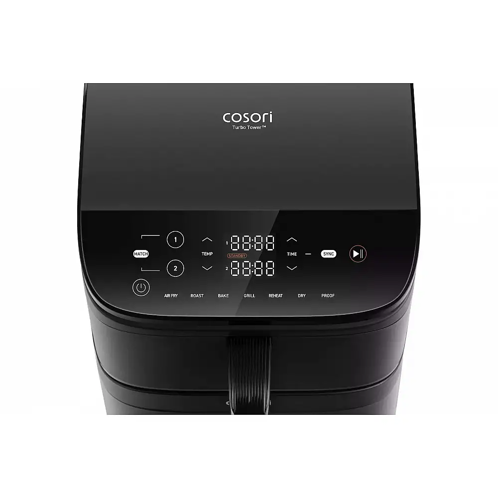 Cosori Air Fryer με Διπλό Αποσπώμενο Κάδο 10.8lt Μαύρο CAF-DC121-AEUR