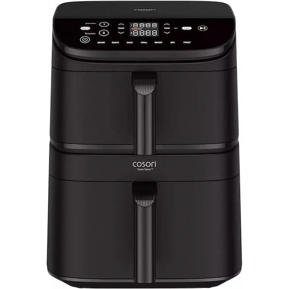 Cosori Air Fryer με Διπλό Αποσπώμενο Κάδο 10.8lt Μαύρο CAF-DC121-AEUR