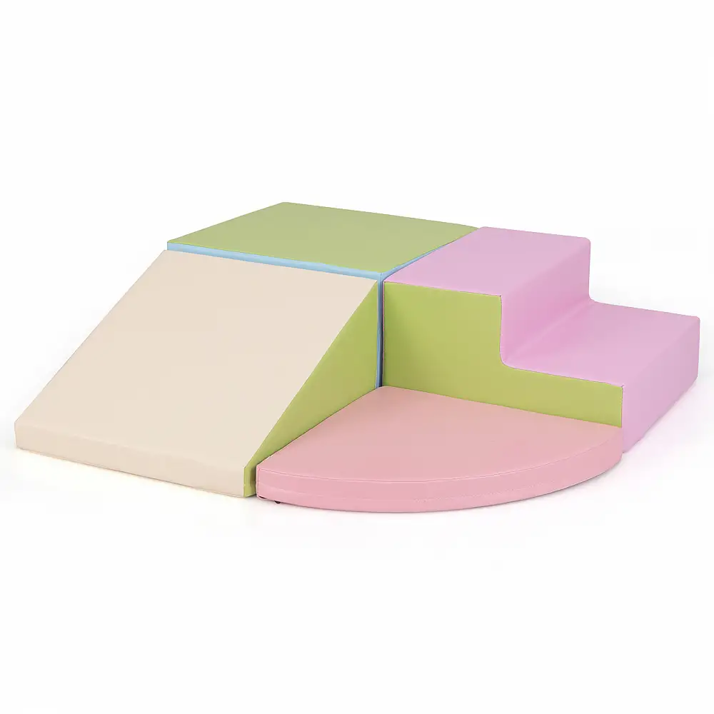 Costway Σετ Αναρρίχησης και Ερπύσεως από Μαλακό Αφρό για Βρέφη - Πράσινο Δημιουργικό Παιχνίδι για Μικρά Παιδιά FH10126LS