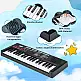 Costway Παιδικό Πιάνο Κλαβιέ 37 Πλήκτρων Φορητό Ηλεκτρονικό Πιάνο με 8 Ρυθμούς, 8 Ηχοχρώματα & 22 Δείγματα - Μαύρο MU10135DK
