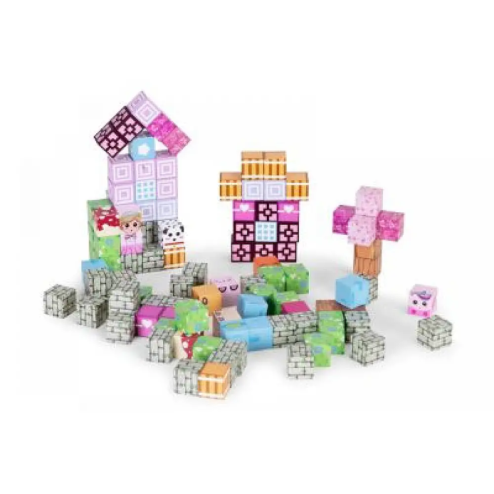 MULTISTORE Σετ 113 τμχ Μαγνητικά Τουβλάκια για Δημιουργική Απασχόληση HC740662