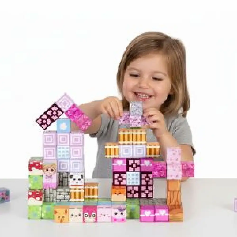 MULTISTORE Σετ 113 τμχ Μαγνητικά Τουβλάκια για Δημιουργική Απασχόληση HC740662