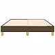 vidaXL Κρεβάτι Box Spring Με Ύφασμα Σκούρο Καφέ 140x200 εκ. 3120617