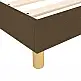 vidaXL Κρεβάτι Box Spring Με Ύφασμα Σκούρο Καφέ 140x200 εκ. 3120617