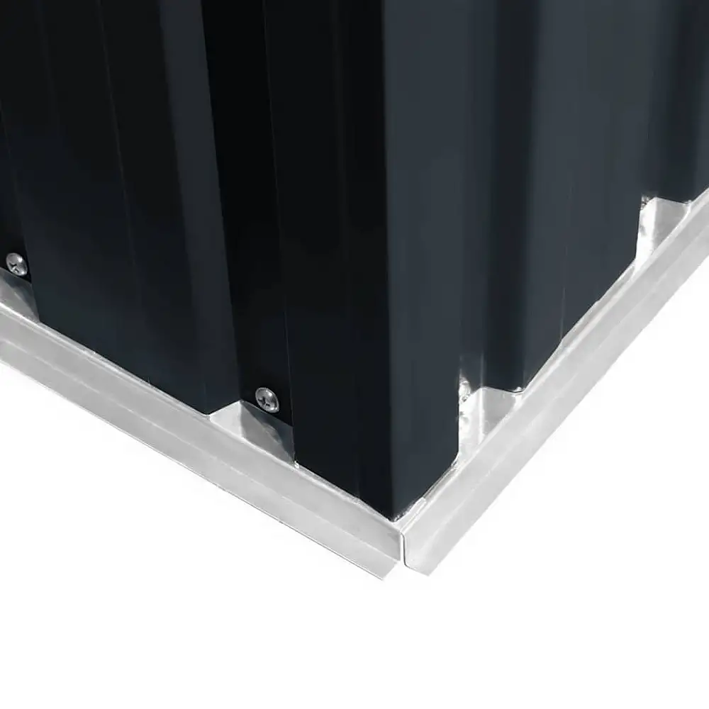 vidaXL Αποθήκη Κήπου Μεταλλική Ανθρακί - Ανθεκτική και Εύκολη Συναρμολόγηση 47026