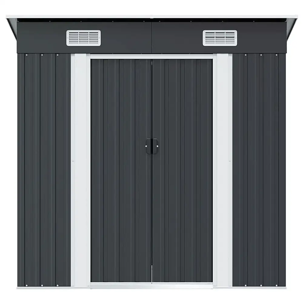 vidaXL Αποθήκη Κήπου Μεταλλική Ανθρακί - Ανθεκτική και Εύκολη Συναρμολόγηση 47026