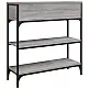 vidaXL Γκρι Κονσόλα Τραπέζι Sonoma 72,5x25x75 εκ. Από Συνθετικό Ξύλο 834188