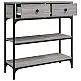 vidaXL Γκρι Κονσόλα Τραπέζι Sonoma 72,5x25x75 εκ. Από Συνθετικό Ξύλο 834188