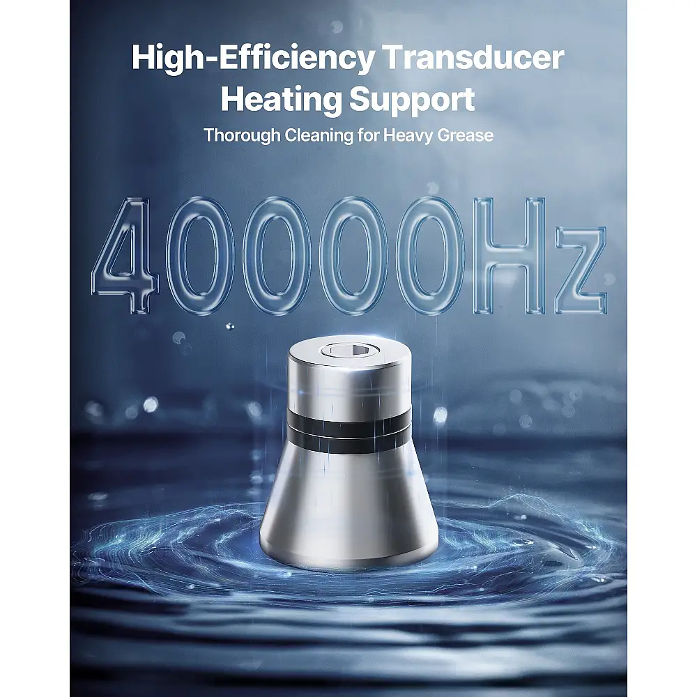 VEVOR Επαγγελματικός Υπερηχητικός Καθαριστής 6L με Χειριστήριο - Ανοξείδωτο Μηχάνημα Καθαρισμού για Κοσμήματα και Άλλα Αντικείμενα SPLXNAJKZCSB8NCQI001V2