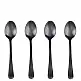 Galileo Σετ 4 Κουταλάκια από Ανοξείδωτο Ατσάλι Μαύρο Σατινέ 180 5th Avenue Sibilla 5917068