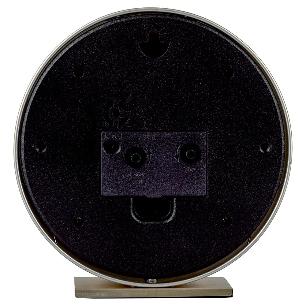 Galileo Επιτραπέζιο Στρογγυλό Ρολόι με Ξυπνητήρι 15 εκ. Μοντέρνου Ρετρό Στυλ με Χρυσή Κορνίζα και Λευκό Καντράν, Sibilla 5925997