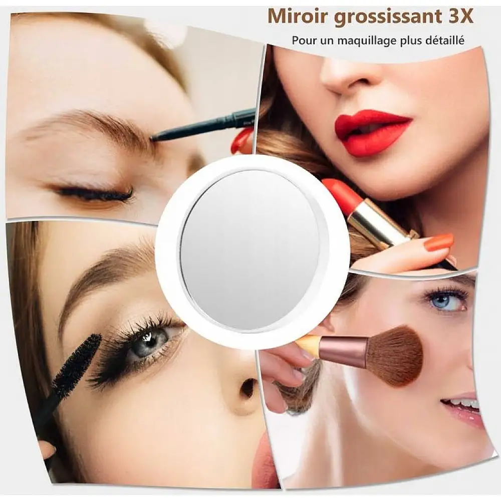 Costway Καθρέπτης Μακιγιάζ με LED Φωτισμό 65 x 14 x 52.5 cm JV11894WH