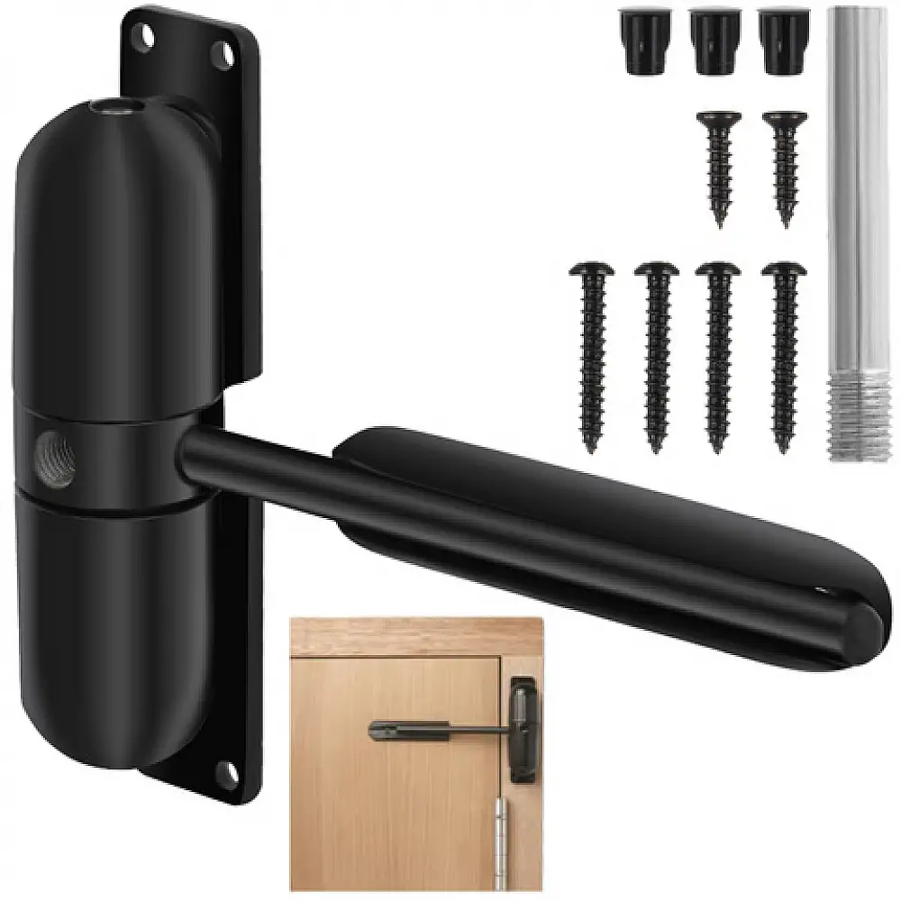 Malatec Κλείστρο πόρτας με Βραχίονα για Πόρτες έως 60kg Αντοχή Μαύρο 25075