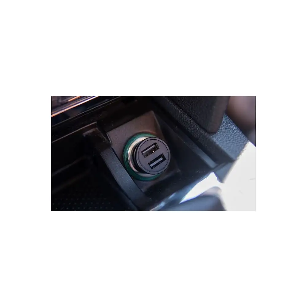 SWISSTEN Φορτιστής Αυτοκινήτου με 2 θύρες USB, 4,8 Α, Μεταλλικό Μαύρο 8595217478770