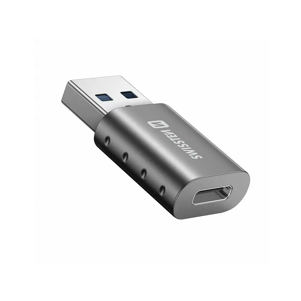 SWISSTEN Προσαρμογέας OTG/ Αντάπτορας USB-A (αρσενικό) / USB-C (θηλυκό) 8595217478893