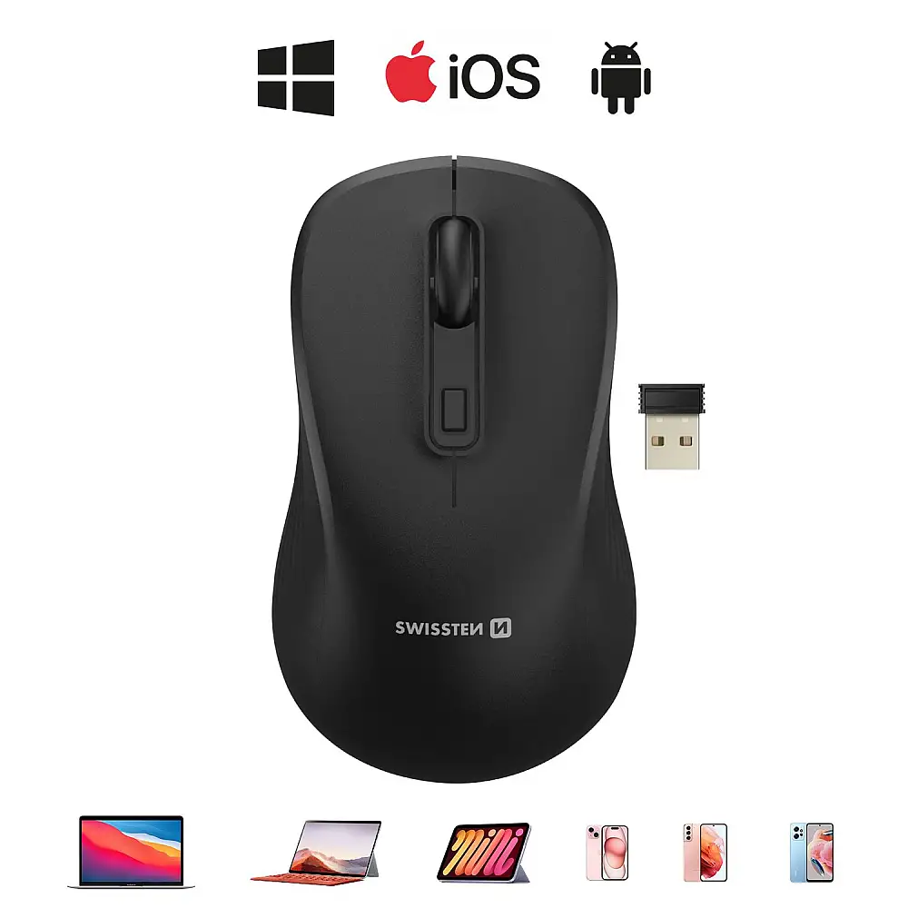 SWISSTEN Ασύρματο Ποντίκι Γραφείου ERGO1 8595217490192