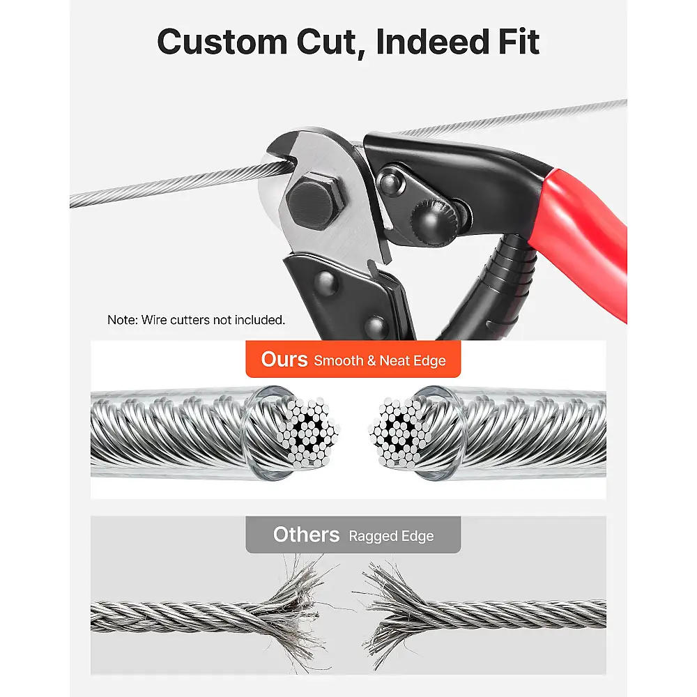 VEVOR Ανοξείδωτο Σύρμα 304 για Ράγες & Κήπους, 2mm, 35.1μ, 2kN Αντοχή PSGSS115FTPS1NZHE001V0