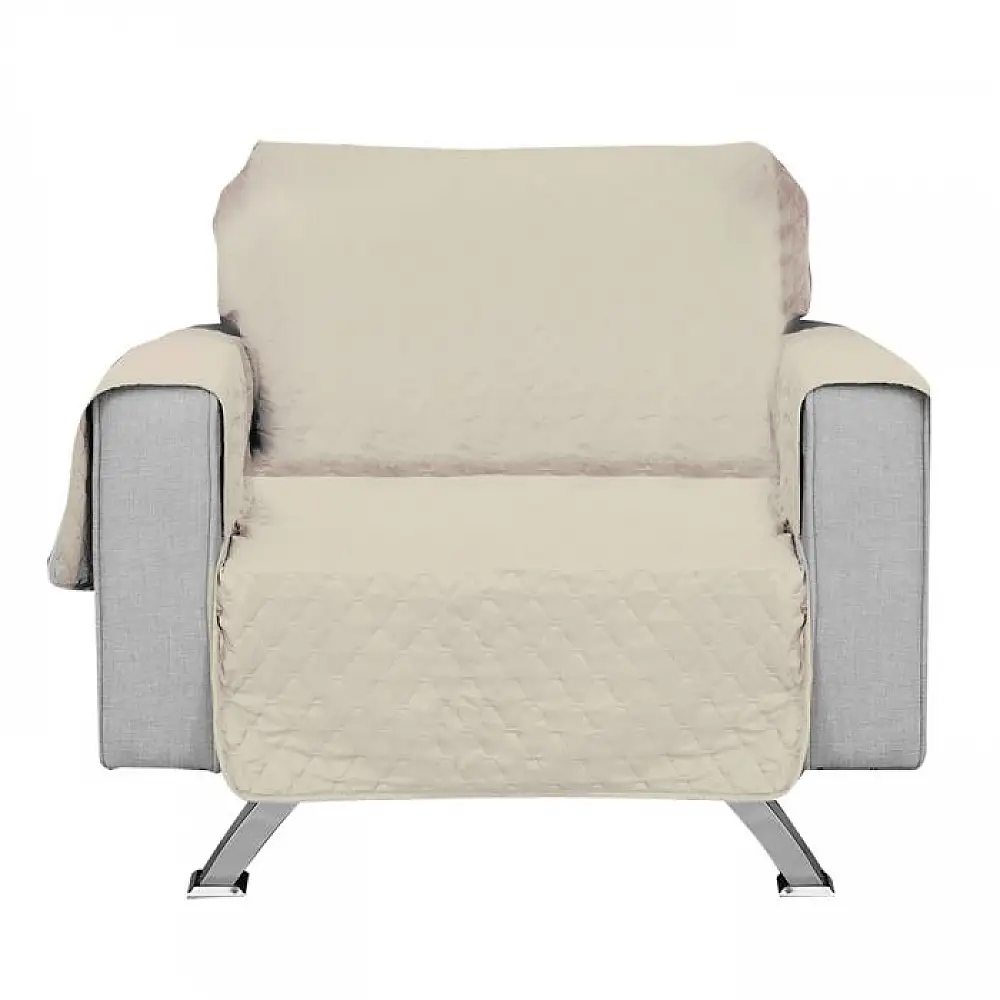 Galileo Κάλυμμα πολυθρόνας αντιλεκιαστικό και αδιάβροχο 4 εποχών, πλενόμενο Sibilla 5921574-Taupe