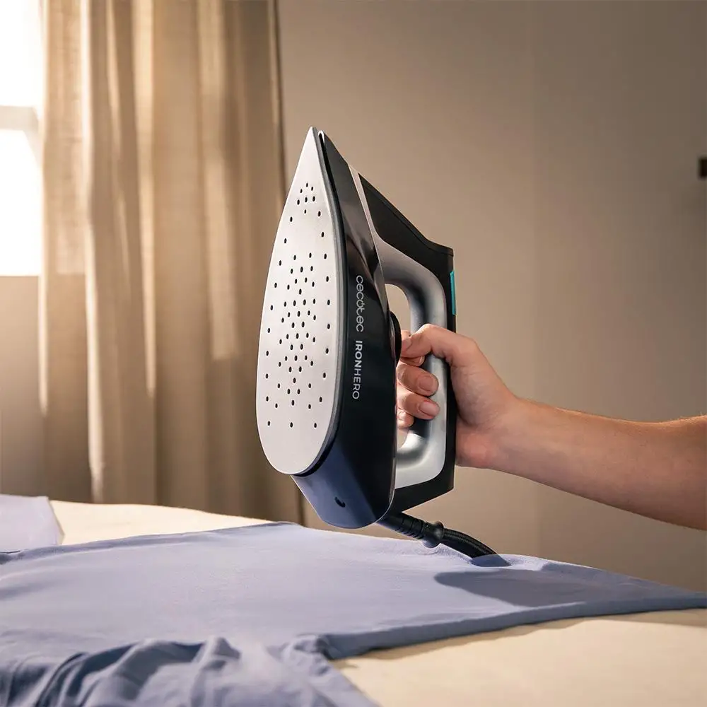 Cecotec Σύστημα Σιδερώματος με Ατμό IronHero H-2800 (2800 W) με Κεραμική Πλάκα Turbo Slide και Συνεχής Ατμός 135 g/min Τεχνολογία I-Pump, Ακρίβεια Μύτης, Έλεγχος Θερμοκρασίας, Σύστημα Αποσβέσεως Άλατος Cyclo Clean, Αυτόματη Απενεργοποίηση Smart Auto Off.