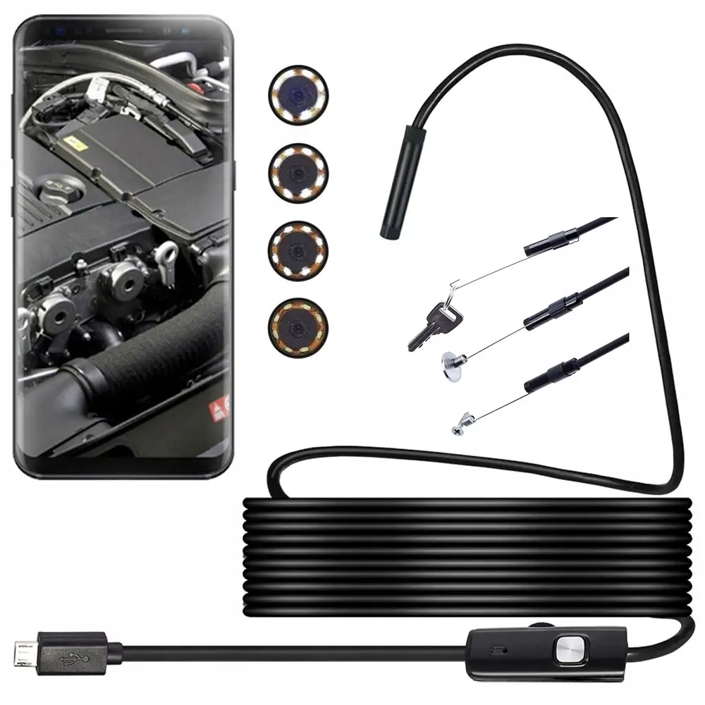 Verk Group Ενδοσκοπική Κάμερα Inspektion για Android και PC με USB, 5μ LED 5907451337073