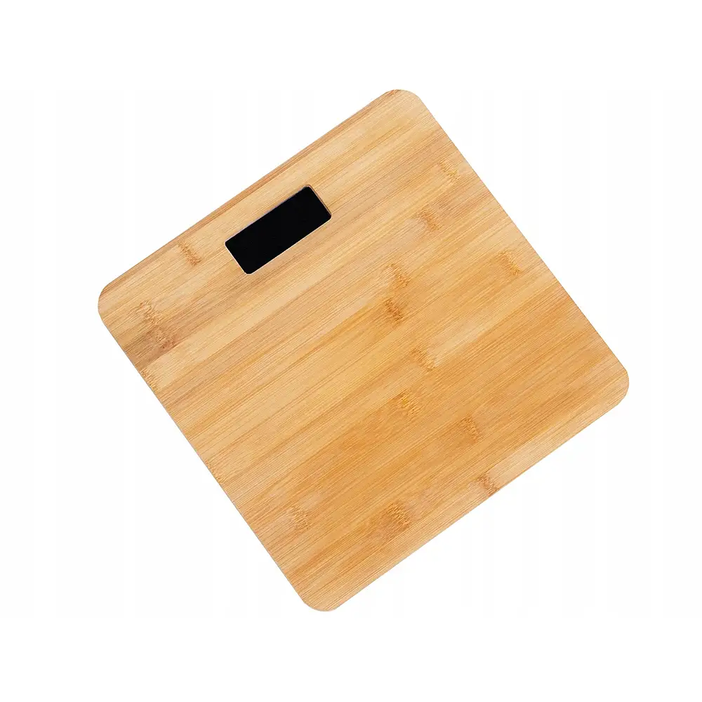 Verk Group Ηλεκτρονική Ζυγαριά Μπάνιου από Μπαμπού 180kg με LCD Οθόνη και Ένδειξη Θερμοκρασίας 5907451352601