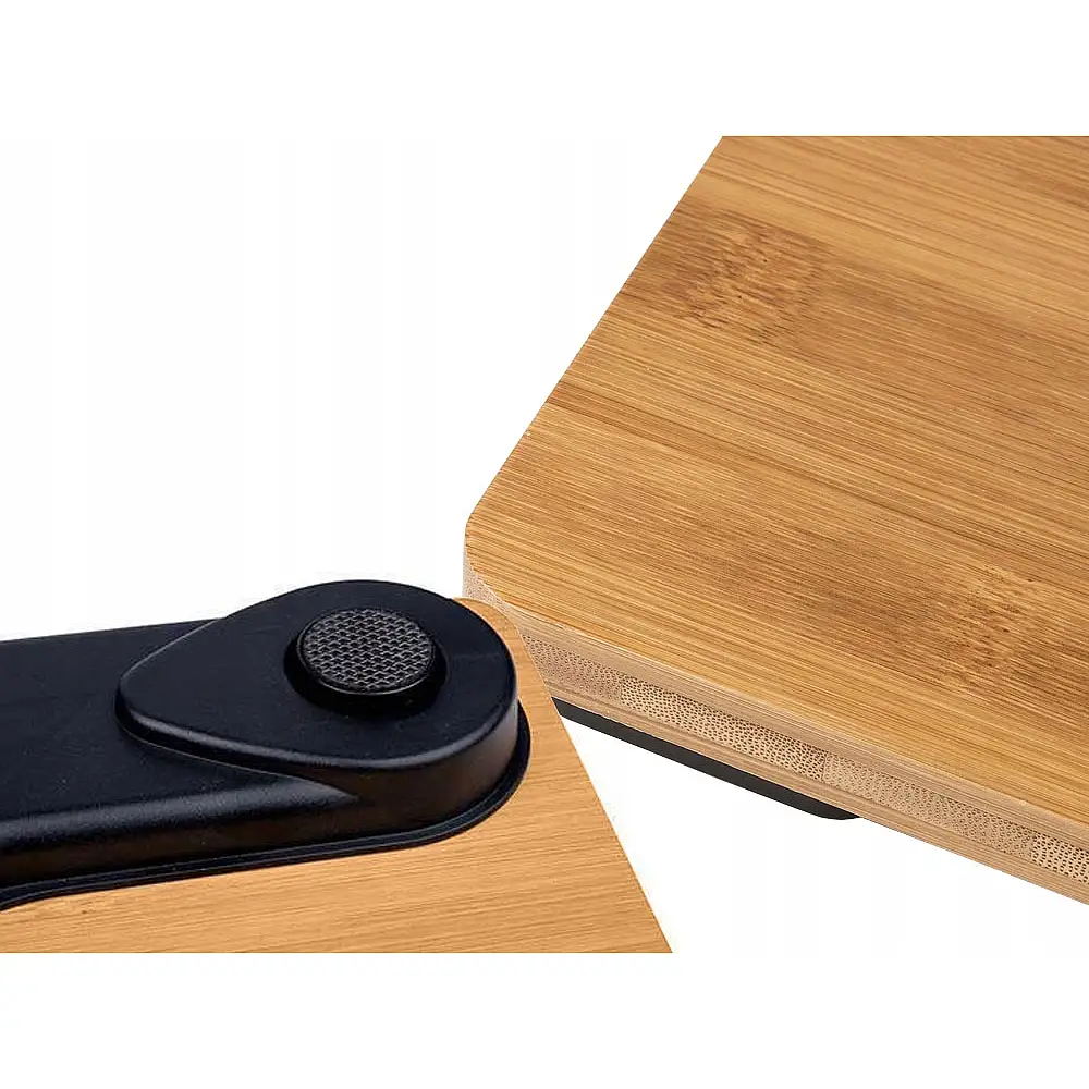 Verk Group Ηλεκτρονική Ζυγαριά Μπάνιου από Μπαμπού 180kg με LCD Οθόνη και Ένδειξη Θερμοκρασίας 5907451352601