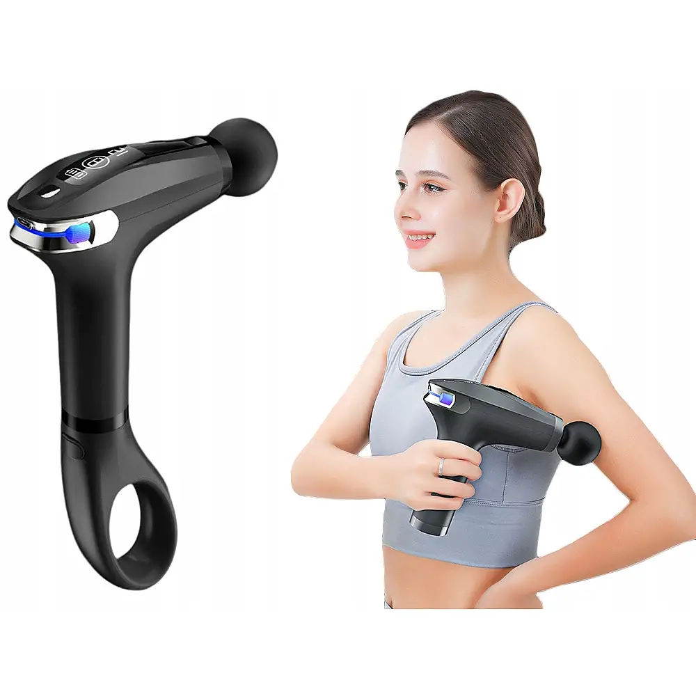 Verk Group Πιστόλι Μασάζ για το Σώμα & Πόδια με 4 Κεφαλές Εργονομικός Σχεδιασμός και Επαναφορτιζόμενη Λειτουργία 5907451369609