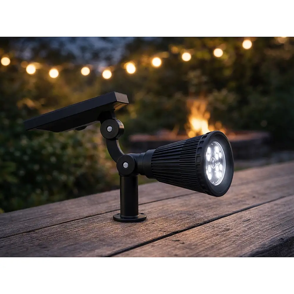 Verk Group Ηλιακό Φωτιστικό Κήπου με 4 LED και Αισθητήρα Λυκόφωτος με 3 Λειτουργίες Φωτισμού 5907451379479