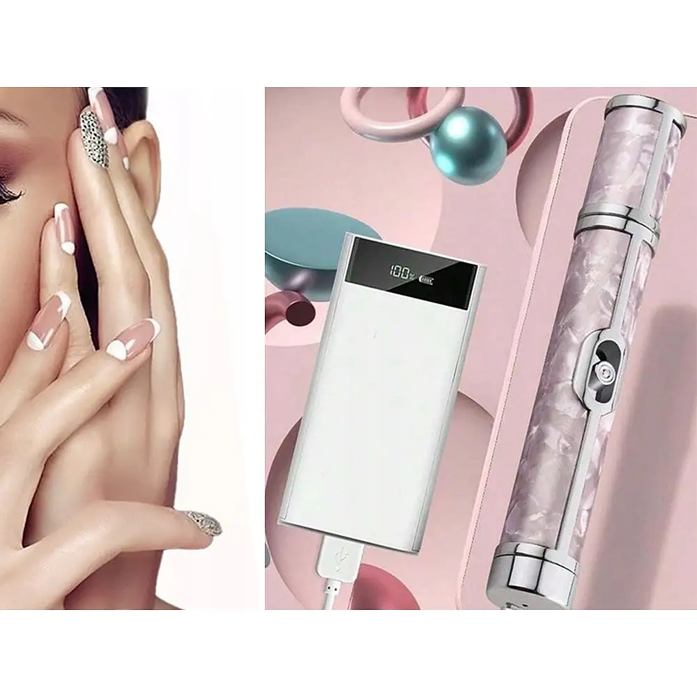 Verk Group Σετ Μανικιούρ Πεντικιούρ Ηλεκτρικός Τροχός Νυχιών με Επαναφορτιζόμενη Μπαταρία USB 5907451367391