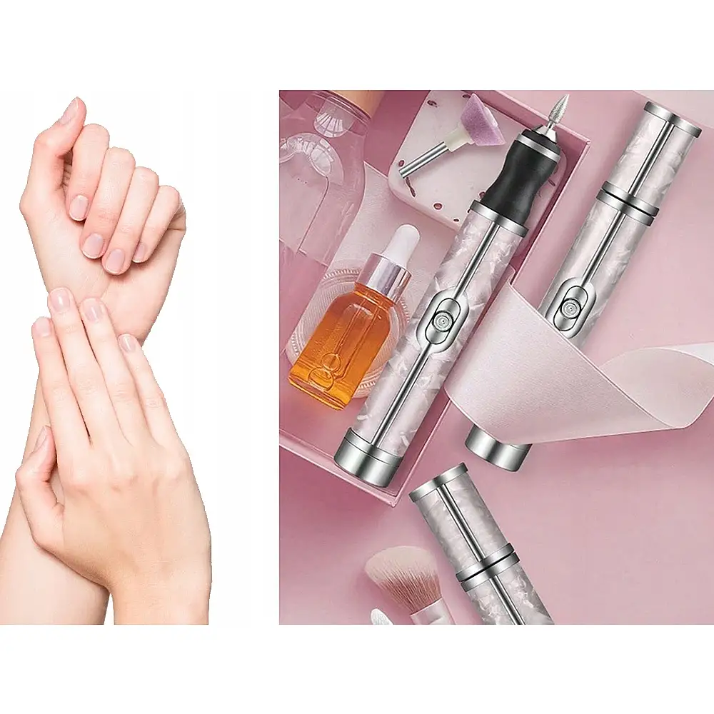 Verk Group Σετ Μανικιούρ Πεντικιούρ Ηλεκτρικός Τροχός Νυχιών με Επαναφορτιζόμενη Μπαταρία USB 5907451367391