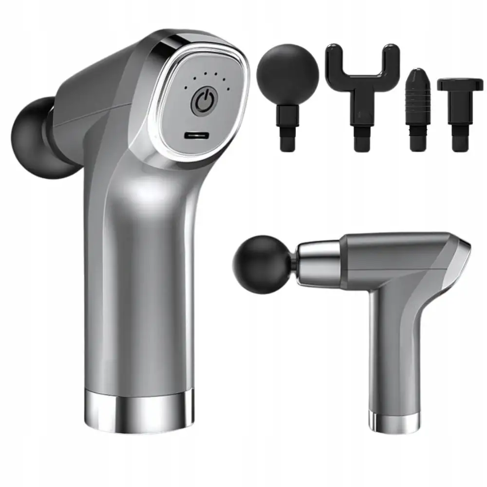 Verk Group Ισχυρό Πιστόλι Μασάζ με 4 Κεφαλές για Ανακούφιση 5907451369425