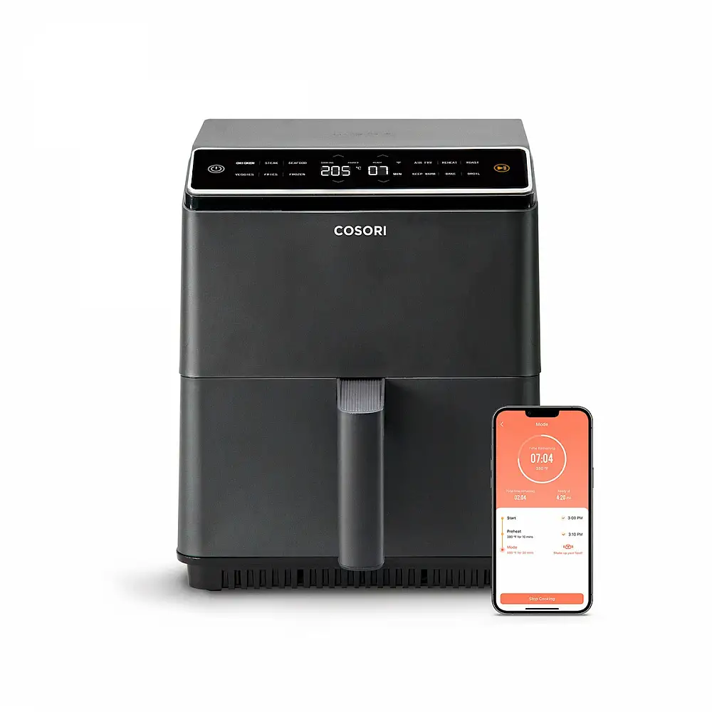 Cosori Φριτέζα Αέρος 6.4lt Dual Blaze Chef Edition Air Fryer 1700W με Wi-Fi Μαύρο CAF-P681S-KEUR
