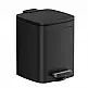 SONGMICS Απορριμματοδοχείο Κουζίνας, Μεταλλικό Πεντάλ, Εσωτερικός Κάδος, Απαλό Κλείσιμο, 6L, Μαύρο, 19.3x23.9x25.5cm LTB590B0602