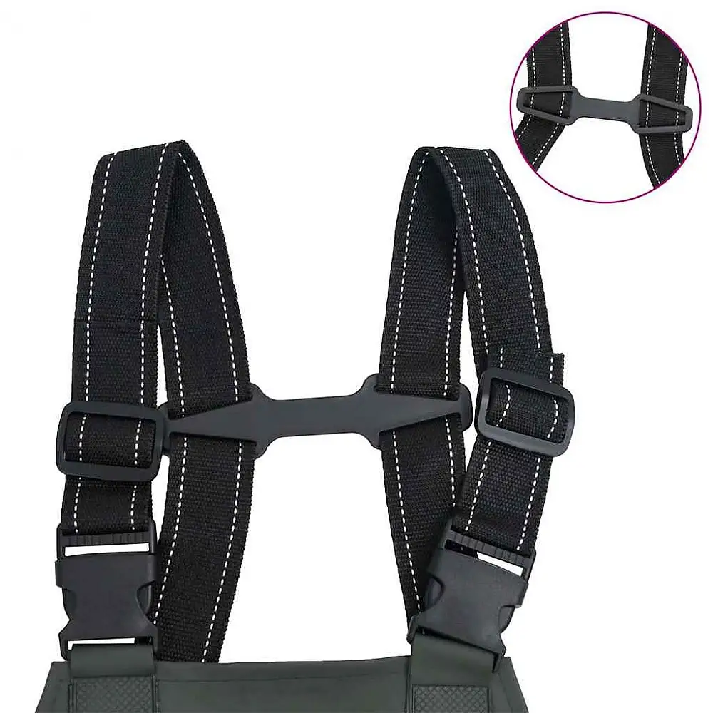 vidaXL Αδιάβροχες Ψηλές Γαλότσες Στήθους για Ψάρεμα & Κυνήγι Νο.44 4016978