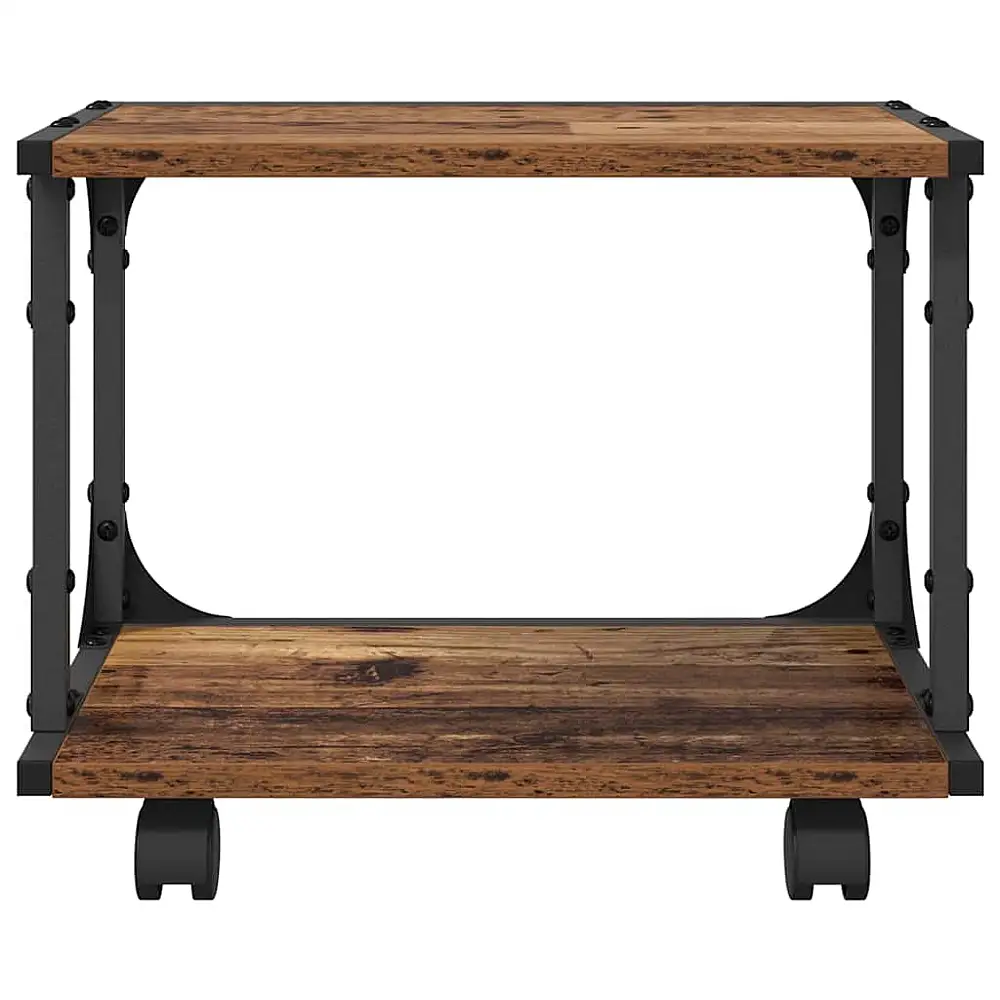 vidaXL Σταντ Εκτυπωτή Βιομηχανικός Σχεδιασμός 41 x 28 x 33.5 cm Ξύλο "Old Wood" 882989