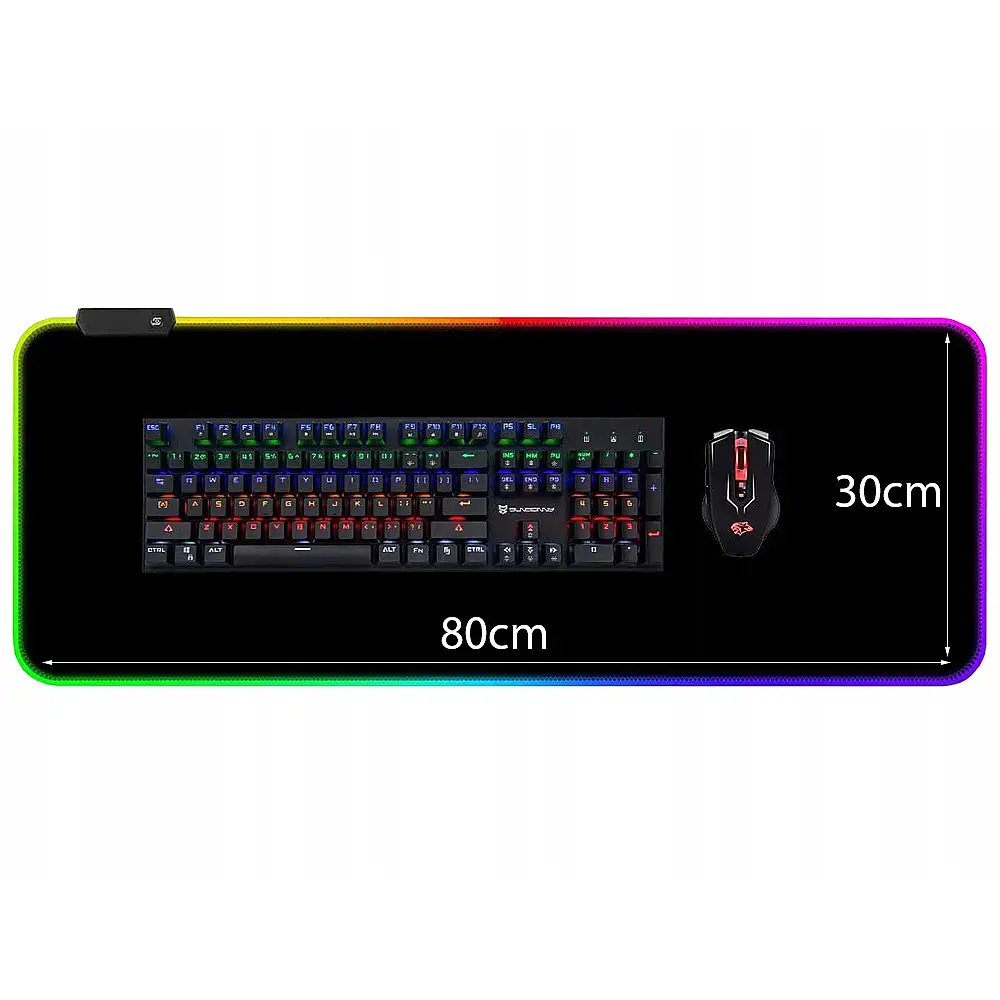 Verk Group Φωτιζόμενο Gaming Mouse Pad LED XXL 5907451334416