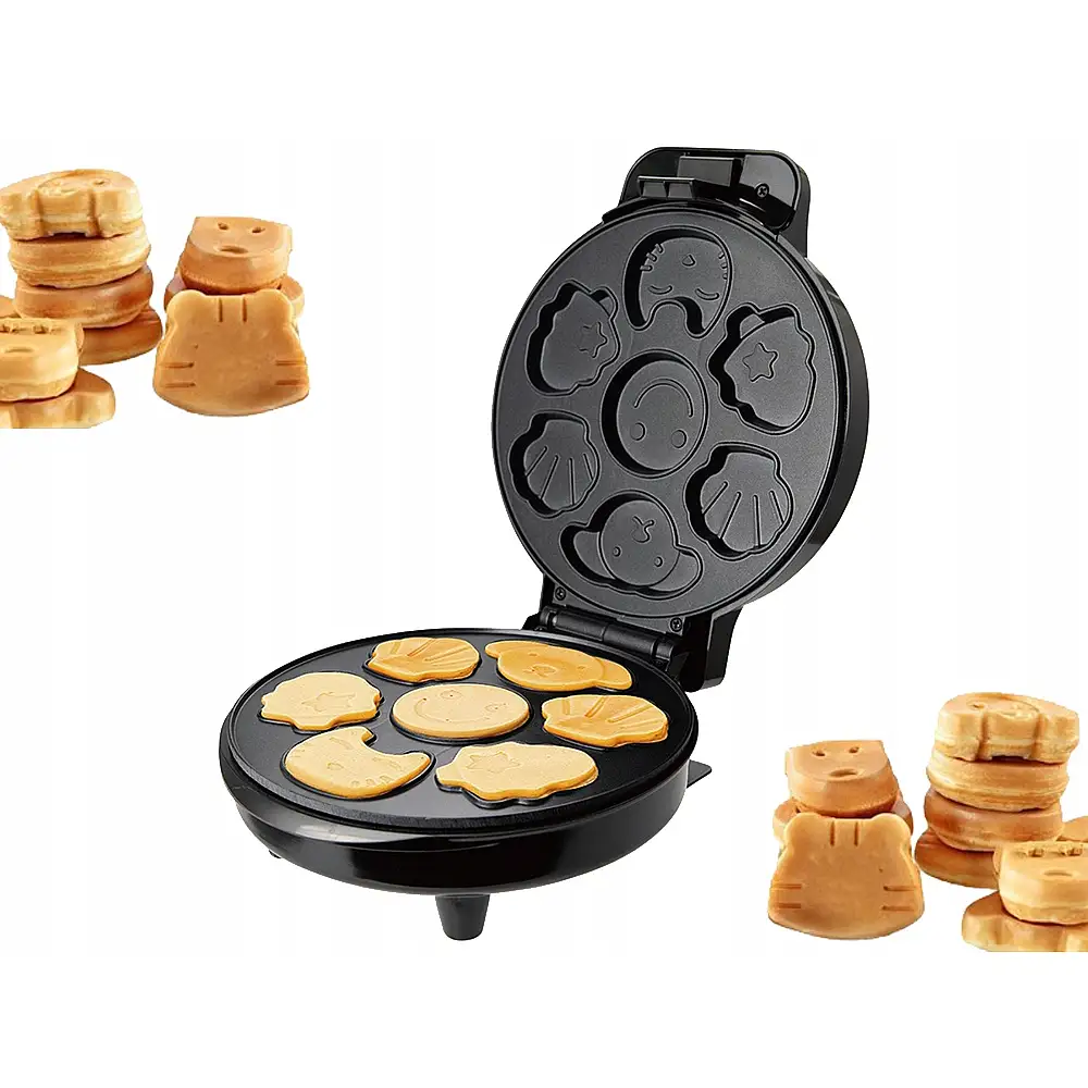 Verk Group Ηλεκτρική Βαφλιέρα για Βάφλες και Μπισκότα, Διάφορα Σχέδια, 1200W 5907451378472