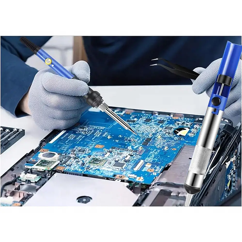 Verk Group Ηλεκτρικό Κολλητήρι 60W Σετ με Ρυθμιζόμενη Θερμοκρασία & Αντλία Αποκόλλησης 5907451351260